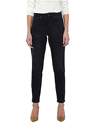 ONLY OnlVeneda Life dżinsy damskie Mom, czarny denim, (XS) W / 32L