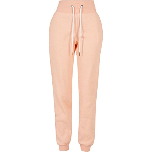 Urban Classics Damskie spodnie dresowe z wysoką talią, Papaya Melange, XS