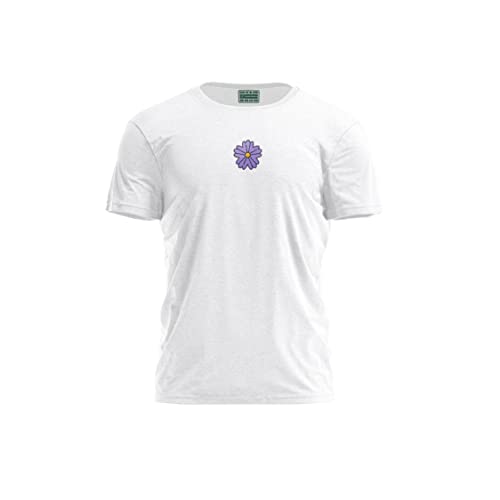 Bona Basics, Męski T-shirt z cyfrowym nadrukiem,% 100 bawełna, biały, na co dzień, męski top, rozmiar: L, biały, L