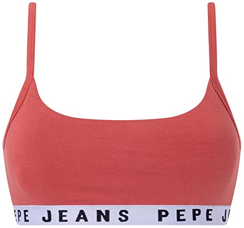 Pepe Jeans Solid Str Brlt Biustonosz damski, Czerwony, S