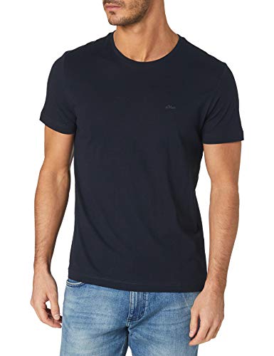 s.Oliver T-shirt męski z krótkim rękawem, ciemnoniebieski, S