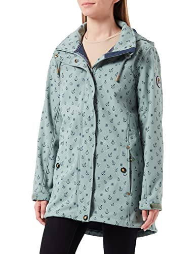 Ankerglut Damska kurtka softshellowa #ankerglutschein, Slate Gray, 44