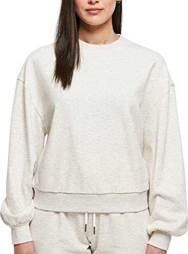 Urban Classics Damska bluza oversize z okrągłym dekoltem, jasnoszary, 3XL