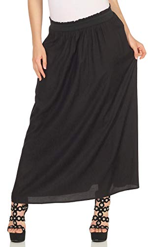 Only Kobiety Onlvenedig Life Long Skirt Wvn Noos Spódnica, Czarny, S