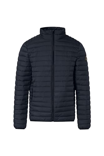 ECOALF Płaszcz męski Teresalf, z recyklingu poliestru, wodoodporny, ultralekki i wygodny, kurtka męska, rozmiar XL, Granatowy, Granatowy, XL