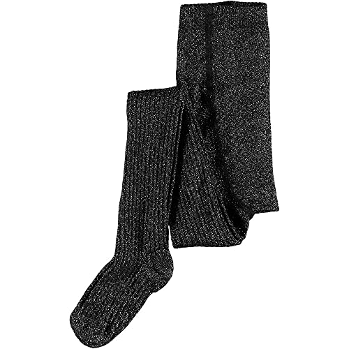 NAME IT Chłopięce spodnie Nkfpantyhose Glitter Rib Noos skarpety, czarny, 122