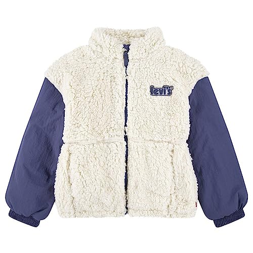 Levi's Kids LVG BOXY FIT SHERPA JKT, Antyczna biel, 16 lat