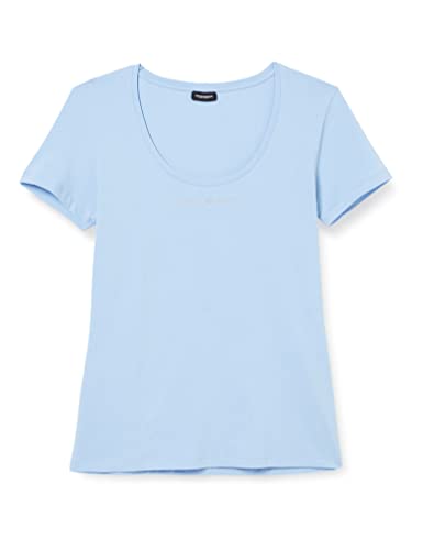 Emporio Armani Damska koszulka z okrągłym dekoltem, barwinek, S, Barwinek, S