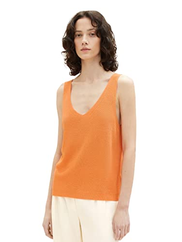 TOM TAILOR Damski top z dzianiny, 26769 - Musk Melon, XXL