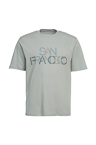 ESPRIT Męski T-shirt 043EE2K304, 045/LIGHT Gunmetal, L, 045/Light Gunmetal, L