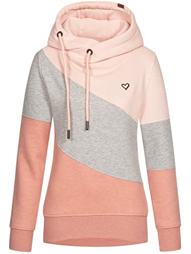 Alife and Kickin StacyAK A Damska bluza ze stójką, sweter XS-XXL, mahoń, melanż, M, mahoń melanż