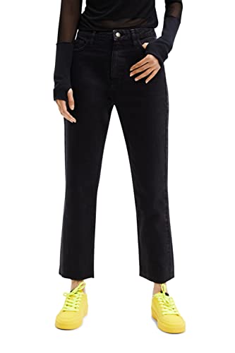Desigual jeansy damskie, czarny, 34