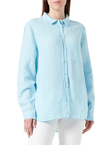 Part Two Kivas Relaxed fit Długi rękaw Koszula damska, Kryształowy niebieski, 40