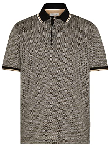 bugatti Męska koszula polo, beżowo-50-35102, regularna, beżowy-50, XL