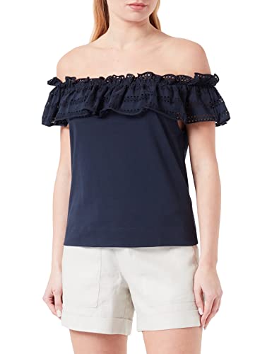 Sisley T-shirt damski, Blue 06u, XS