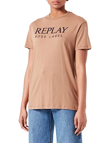 Replay T-shirt damski, 842 Mud, XS
