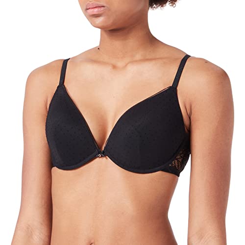 Women'secret Biustonosz Push Up, Czarny, 90B