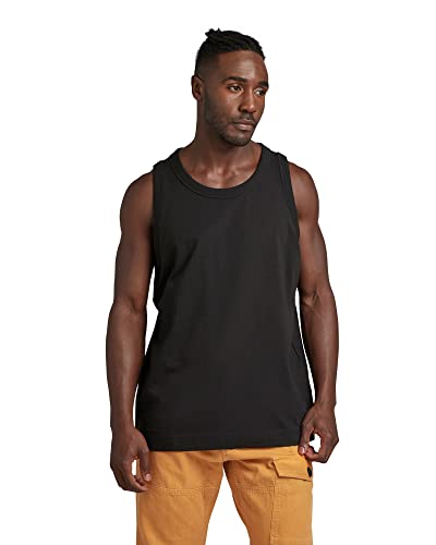 G-STAR RAW Men's Essential Loose Tank top T-shirt, czarny (dk Black D23196-B255-6484), XS, Czarny (Dk Black D23196-b255-6484), XS