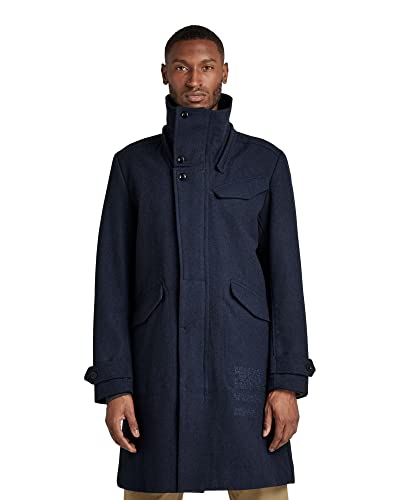 G-STAR RAW Męska kurtka Long Wool Coat, Wielokolorowy (Sartho Blue Htr D20638-b965-6370), M
