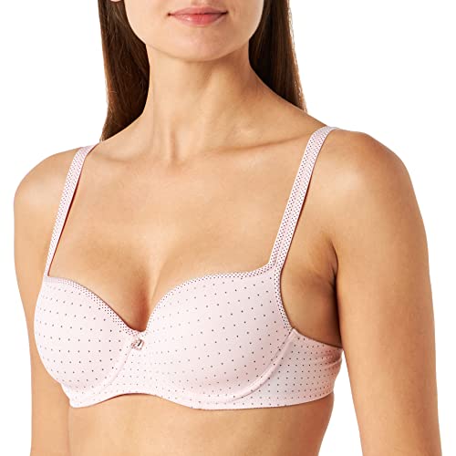 Selene Francesca Damski filiżankowy biustonosz z oczkami, Różowy, 100B