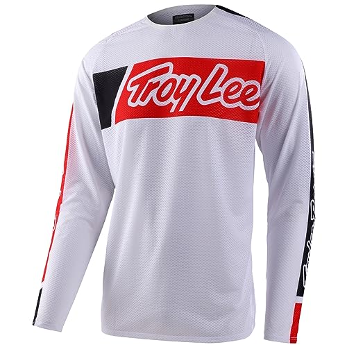 Troy Lee Designs Koszulka Motocross SE PRO Air VOX z długim rękawem Ultra wentylowana i lekka, Biały, M