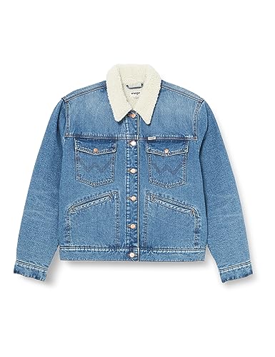 Wrangler Damska kurtka Heritage Sherpa Denim, First Love, M