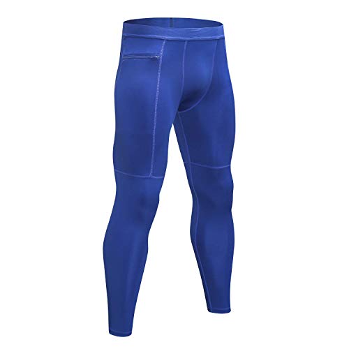 EULLA Legginsy Męskie, niebieski, XXL
