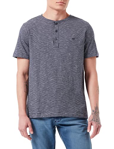 Camel Active Męski T-Shirt, Niebieski (Night Blue), Xl
