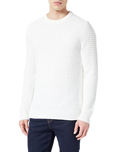 ESPRIT Sweter męski, 110/Off White, XL