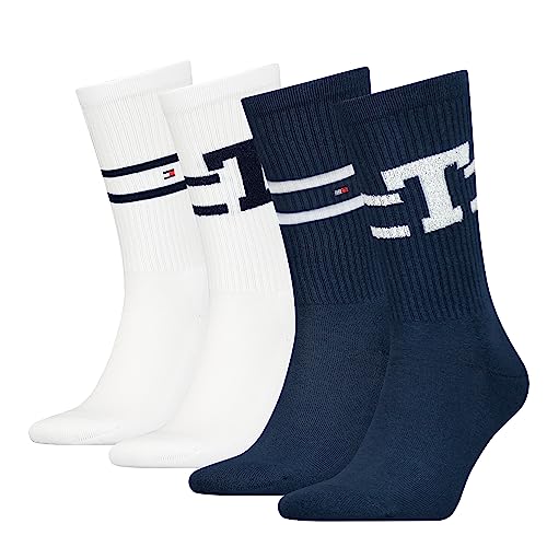 Tommy Hilfiger Skarpety męskie CLSSC (4 sztuki), granatowy/biały, 43-46 EU