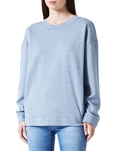 Geox Damska bluza damska, niebieska (Dusty Blue Silver LU, regularna, Dusty Blue Silver Lu, S