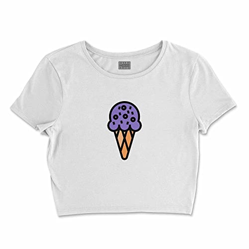 Bona Basics, Koszulka damska z nadrukiem cyfrowym,%100 bawełna, biała, casualowa, topy damskie, rozmiar: S, biały, S Krótki