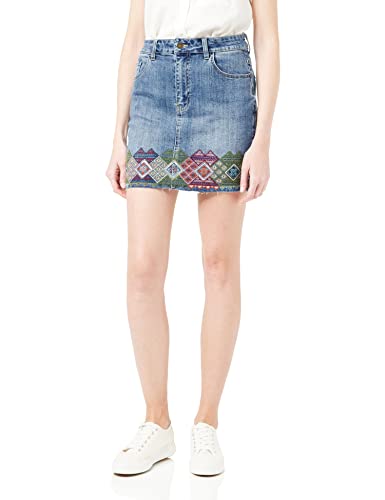 Desigual Damska spódnica FAL_lausana, Blue, 62