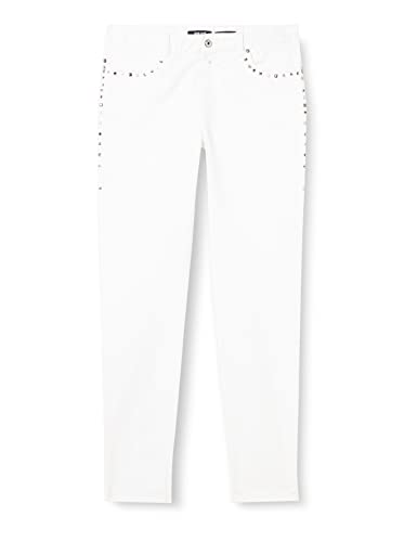 Just Cavalli Spodnie damskie z 5 kieszeniami dżinsów, 100 białe, 34