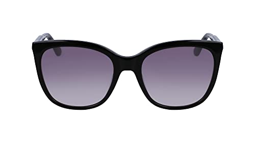 Calvin Klein Damskie okulary przeciwsłoneczne CK23500S, czarne, jeden rozmiar, Czarny, Rozmiar uniwersalny