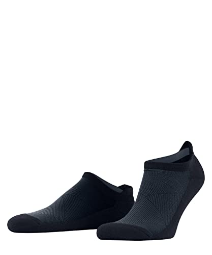 Burlington Mężczyźni Skarpety do trampek Athleisure M SN Miękki, Oddchający, Szybkoschnący krótkie jednokolorowe 1 Para, Niebieski (Marine 6120), 39-42