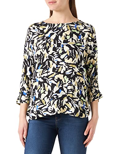 GERRY WEBER Edition T-shirt damski, Niebieski/zielony nadruk, 40 PL