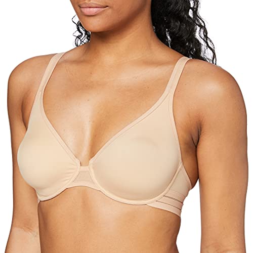 Maison Lejaby - NUFIT - Biustonosz z fiszbinami, Brązowy (Power Skin 389), 80D