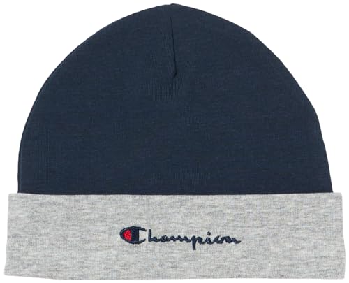 Champion Czapka z daszkiem Unisex-BDzieci i chłopcy, Granatowy/Szary Melange Jasny, rozmiar uniwersalny
