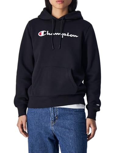 Champion Legacy American Classics W-Light Powerblend Fleece Damska bluza z kapturem, Czarny, L