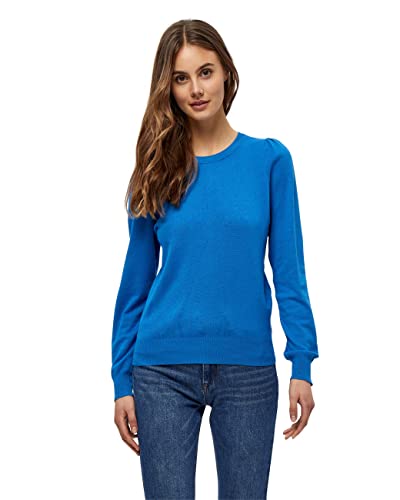 Peppercorn Damski sweter Tana Puff z długim rękawem, Niebieski daphne, XS