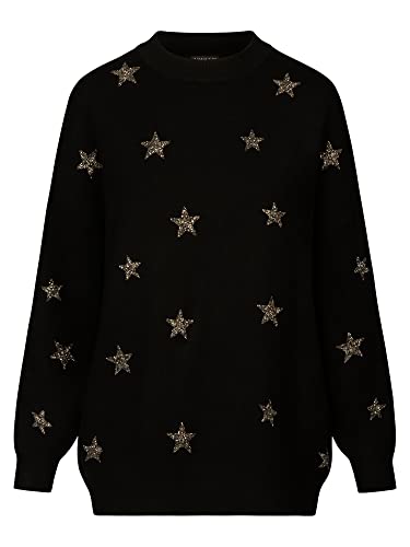 ApartFashion Damska bluza dresowa, czarna, normalna Alpha