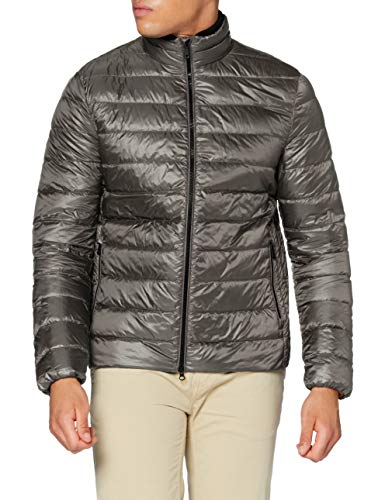 Geox Kurtka męska M Dereck pikowana, Ciemny pochmurny szary, 58