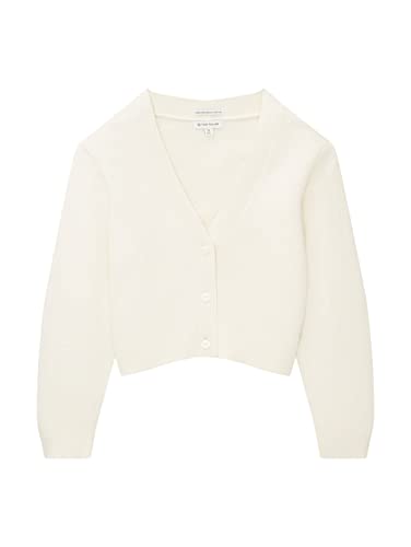 TOM TAILOR Dziewczęta kardigan kardigan 1035186, 10348 - Gardenia White, 104-110