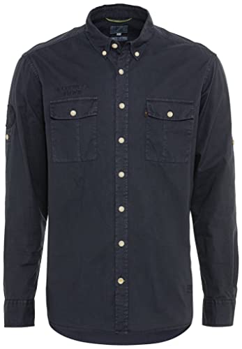 Camel Active Koszula Męska, Niebieski Night Blue, S