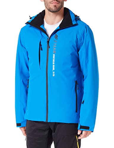 4F Męska kurtka męska SKI KUMN003 Dżinsy, Cobalt, XL, Kobalt, XL
