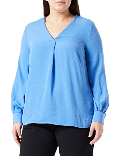 ONLY Carmakoma Women's CARANNSOFIE V-Neck LS TOP WVN bluzka, Prowansja, 46, Prowansja, 46