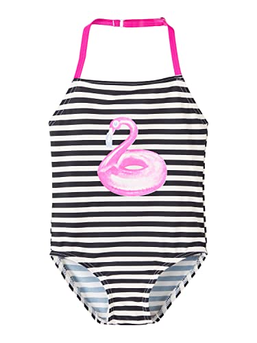 NAME IT Girl's NMFZECILLE kostium kąpielowy NOOS, Dark Sapphire, 122/128, Dark Sapphire, 122/128 cm