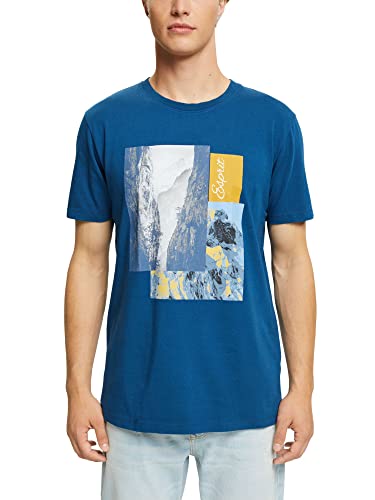 ESPRIT T-shirt męski, 450/Petrol Blue, XXL