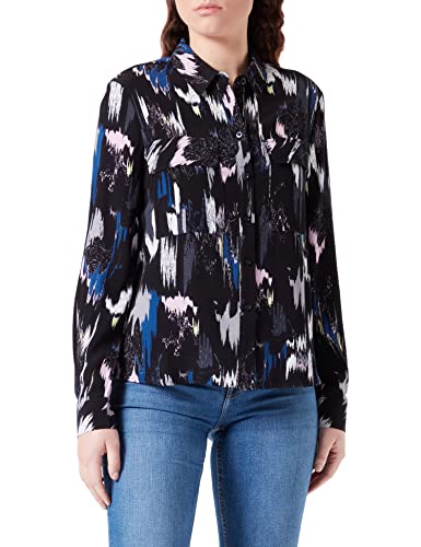s.Oliver Damska bluzka z wiskozy, Czarny 99a0, XL